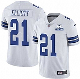 Nike Cowboys 21 Ezekiel Elliott White With Est 1960 Patch Vapor Untouchable Limited Jersey,baseball caps,new era cap wholesale,wholesale hats